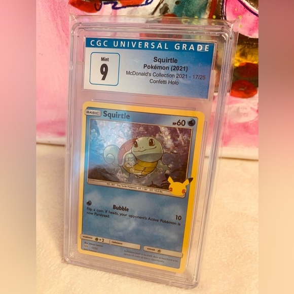 Squirtle Pokmon CGC Graded Mint 9